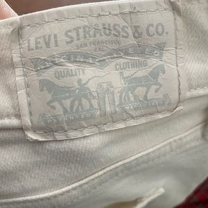 Levi’s straight cut 314, white, no stains, full length